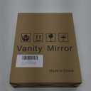 11x9 Inch Hollywood Vanity Mirror, Dimmable Lighting, Smart Touch & Dual Power Supply, Portable 360 Rotating Makeup Mirror for Travel, Home (White)