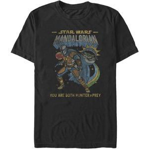 Star Wars Mens The Mandalorian Mandalorian Comic T-Shirt (3X-Large, Black)