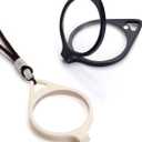 TERAISE Reading Glasses Pendant Necklace Readers Lightweight Portable Anti-loss Reading Glasses with Exquisite Case for Women