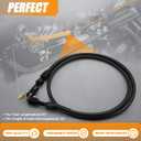 36-Inch LS Throttle Cable, Compatible with Chevrolet LS1 Engine 1997-2007, 4.8L 5.3L 5.7L 6.0L, LS Swap Fuel Line Kit.Stainless steel braided cable (Black)