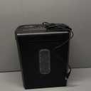 Amazon Basics Heavy Duty Cross-Cut Paper and Credit Card Shredder for Home Office, 6-Sheet Capacity, 3.7 Gallon, Black