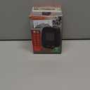 Electactic Portable Ceramic Space Heater w/Thermostat, 1500W Indoor Electric Space Heater Fan with Overheat and Tip-Over Protection, Heat Up 200 Square Feet for Office Room Dorm Use, Black