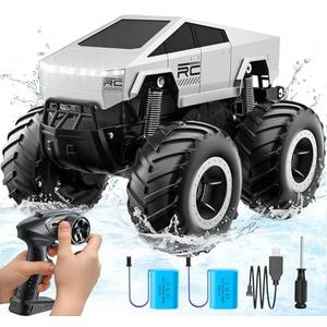 Remote Control Car Off-Road Pick-up Truck, 4WD Waterproof RC Trucks Toy RC Cars for All Terrain, 1:16 Scale Hobby Monster Truck Toys 2.4GHz Vehicles Kids Gifts for Boys/Girls Age 6 7 8 9 10-12+