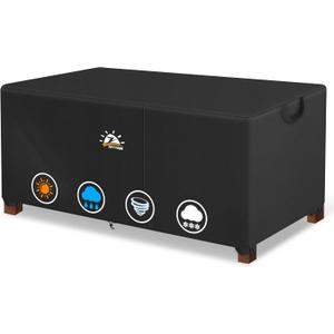 Zettum Outdoor Coffee Table Cover – Coffee Table Cover Rectangle Waterproof & Heavy Duty, Patio Table Covers for Side Tables, 600D Covers Provide All-Weather Protection - 48 x 26 x 18 Inch