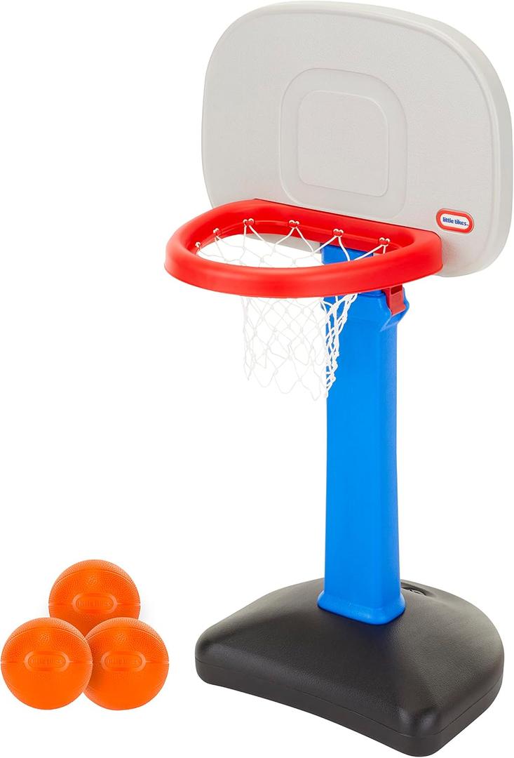 Little Tikes Easy Score Basketball Set, Blue, 3 Balls -, 23.75 x 22 x 61 inches
