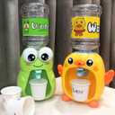 LUOZZY Mini Water Dispenser Toy for Kids - Cartoon Animal Water Machine Drinking Fountains Toys (Duck)