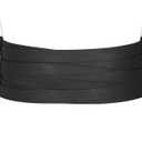SUOSDEY Women Faux Leather Braided Waist Belt for Dress Elastic Stretch Belt for Ladies Wide Waist Belt for Women, Suitable for waist size 30-35"