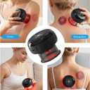 5-in-1 Smart Dynamic Cupping Therapy Set – 12-Level Adjustable Heat & Suction Cupping Massager with Red Light Mode, Portable Electric Cupping Kit for Massage Therapy, Full-Body Relaxation