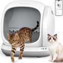 Meowant Automatic Self Cleaning Cat Litter Box with APP Control, Odor Free, Cat-Safe Anti-Stuck Technology, Larger Space & Low Entry for Multiple Cats, Kittens & Senior Pets