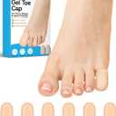6 Pcs Gel Toe Cap Small Pinky Toe Protectors, Silicone Toe Covers Corn Pads for Women and Men Feet, Provides Relief from Missing or Ingrown Toenails, Hammer Toes, Blisters (Beige, Small)