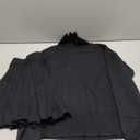 Jenisso Women's 2 Piece Outfits Turtleneck Long Sleeve Oversized Pullover Sweaters And Pleated Mini Skirt Two Piece Sets, Black, Size S