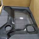 Genuine Carbon Fiber Engine Cover for Corvette C8 Z51 Z06 ZR1 HTC Convertible 2020-2023 2024 2025 2026,Not for Coupe,Transparent Rear Bonnet Overlay,Engine Shroud Trim