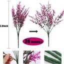 RECUTMS Artificial Faux Plants Flowers Outdoor Spring Decoration,Artificial Plants Outdoor Artificial Flowers for Outdoors UV Resistant for Outside Home Planter Porch Patio Window Yard Decor(Fuchsia)