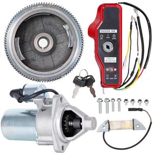 SOFO Electrical Starter Kit for Honda GX340,GX390,11HP,13HP Engines and Generators w/Flywheel,Starter Motor,Key Switch Box,Coil Ignition