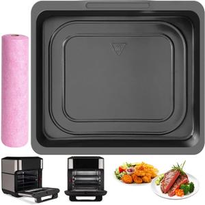 Air Fryer Cooking Tray for Instant Vortex Plus10 QT, Food Grade Nonstick Replacement Rack Parts Grill Pan Crisper Plate, Dishwasher Safe