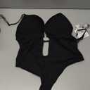 Women Shapewear Backless Body Bra Shaper Womens Plus Size Plunge Invishaper Low Back Thong Bodysuits Open Crotch Daily Use, (Medium, Black)