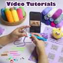 Lewhoo Crochet Kits for Beginner, 1312 Yards Acrylic Yarn Kit for Knitting and Crocheting, 25g24 Yarn Bundles with Accessories