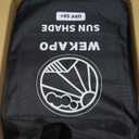 WEKAPO Beach Tent Sun Shelter - Easy Setup Beach Canopy with 4 Sturdy Poles, Large Sandbags and Shovel, 7'1'' Tall, Windproof Sun Shade for Backyard and Camping, UPF 50+ Protection (Periwinkle Blue)