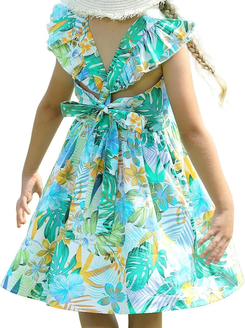 Kid Floral Cotton Girls Dresses Summer Girl Clothes