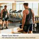 Keonjinn Home Gym Mirror 48"x32", Safety Tempered Glass for Gym