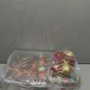 Alupssuc 100 Pcs Christmas Ball Ornaments Set, Santa Claus and Snowman Christmas Tree Decoration Baubles for Indoor Outdoor Holiday Wedding Party Decoration Tree with Hanging Rope, Red & Green & Gold