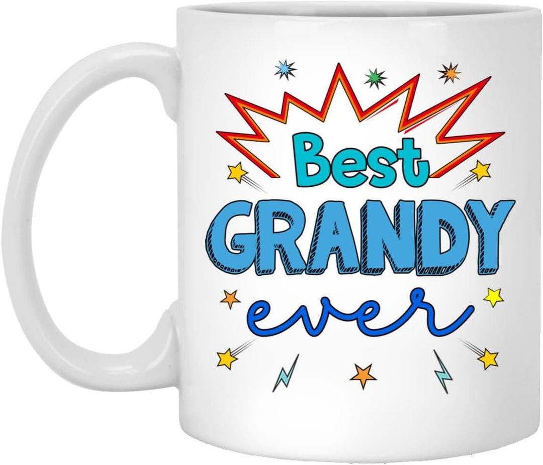 Best Grandy Ever Mug, Grandy Coffe Mug, Birthday Gifts For Grandy, Men, Husband, Father's Day Gift For Grandy, Grandy Gifts, Best Grandy Gifts From Daughter, Son, Wife, Kids 11oz, White