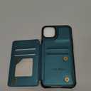 Vinich for iPhone 14 Plus Wallet Case with Card Holder, RFID Blocking Credit Slots Kickstand Shockproof Phone Cover Fit for iPhone 14 Plus 6.7" Bluish Green