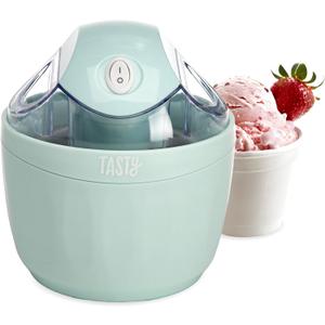Tasty Mini Ice Cream Maker, Make Ice Cream, Sorbet, Frozen Yogurt, Gelato, Desserts, Quick Results, Single-Serve, Aqua (0.5 Quart)
