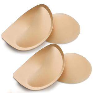 Nimiah Super Thick Push-up Inserts - 2 Pairs Sew in Bra Cups for Dress Breast Enhancer Add Cleavage in Swimsuit Sports Tops