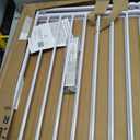 Baby Gate for Stairs & Doorways - Fits Openings 26 to 43 Inches Wide (Must Drill to Install) | 29" Extra Tall with No Bottom Bar | One-Handed Auto-Close Walk-Thru Gate for Kids & Pets, White