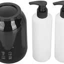 Massage Oil Warmer, Professional Electric Lotion Bottle Warmer with Two Oil Bottle Dispenser, LED Temperature Display, Essential Lube Gel Cream Heating Warmer for Home, Salon, SPA