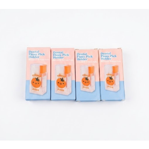 Orange Juice Box Floss Dispenser, Pack Of 4