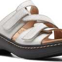 Clarks Women's Merliah Coral Heeled Sandal (9 Narrow, White)