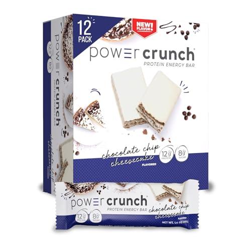 Power Crunch Protein Wafer Bars, High Protein Snacks with Delicious Taste, Chocolate Chip Cheesecake, 1.4 Ounce (24 Count) Pack Of 2, 01/17/2026