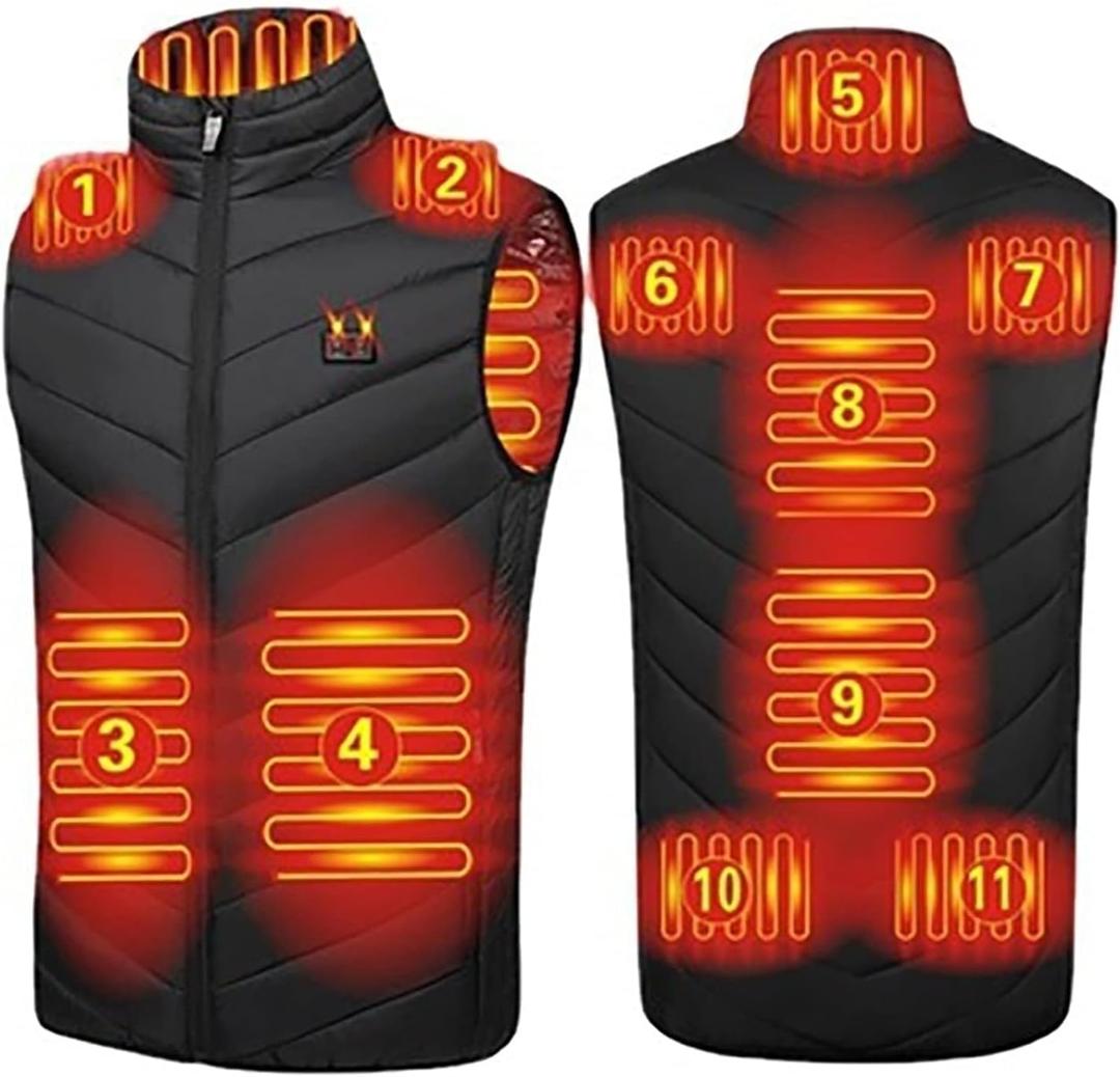 HSOSK Heated Vest USB Electric Heated Vest Heating Jacket Winter Vests for Outdoor Motorcycle Camping Fishing Skiing