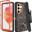 Designed for Samsung Galaxy S25 Ultra, [Built-in Stand & Belt-Clip] [Military-Grade Protection] Full Body Heavy Duty Phone Case (Camouflage)