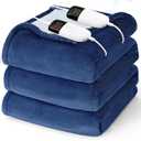 Heated Electric Blanket King Size - 90" x 100" Heating Blanket with Dual Control, 10 Heating Levels & 8 Hours Auto Off, Soft Warm Blanket, Christmas Birthday Gifts for Senior Grandma