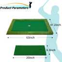 Floating Golf Green for Pool, Various Sizes (35"x24"/47"x35"/63"x47") to Suit Your Needs, Floating Chipping Green-Ideal for 2-4 Golfers Competing and Improving Skills in Outdoor and Pool Games