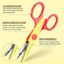 Craft Scissors - 8 Pack Decorative Edge, Zig Zag, Scrapbooking, Fancy Pattern Scissors for Crafting