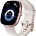 HUAKUA Smart Watches for Women Men Compatible with iPhone/Android Phones Answer/Make Calls, 1,85" HD Fitness Tracker with Heart Rate/Sleep Monitor Pedometer for Walking Running, Waterproof, Starlight