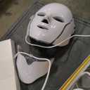 Red Light Photon Facial Mask with Remote Control, 7 Custom Modes with Infrared, Portable with Timer for Home Use