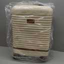 Coolife Luggage Set 3 Piece Luggage Set Carry On Suitcase Hardside Luggage with TSA Lock Spinner Wheels(White, 3 piece set (DB/TB/20))