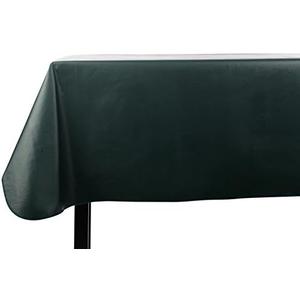 Yourtablecloth Heavy Duty Vinyl Rectangle or Square Tablecloth – 6 Gauge Heavy Duty Tablecloth – Flannel Backed – Wipeable Tablecloth with Vivid Colors & Many Sizes 52 x 90 Hunter Green