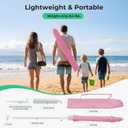 JEAREY 6.5ft Sun Shade Umbrellas, Portable Umbrella with Stand, Lightweight Sun Protection Free Standing Sport Umbrella for Outdoor Sports, Camping, Fishing, Patio, Beach, Sakura Pink