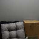 Love's cabin Memory Foam Chair Cushions Set of 4, Outdoor/Indoor Chair Pads for Dining Chairs 4 Pack, Seat Cushions for Kitchen, Dining Room, Office, Patio Chairs, 19"x19"x3.5" Black