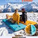 ZOOOBELIVES Inflatable Camping Sleeping Pad, 4-Inch Thick Full Air Support, No Bottoming Out for Side Sleepers, Camping & Backpacking Mattress with Built-in Foot Pump, Durable & Compact Airlive2000