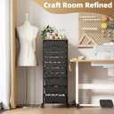 SYKIARIOL Rolling Storage Cart with 10 Drawers, Black