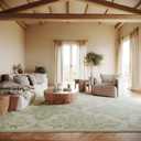 nuLOOM Loreva Ivory Floral & Paisley Washable Area Rug, 5' x 8' | Nuloom Loreva Floral & Paisley 5' x 8' Machine Washable Area Rug for Living Room Bedroom Dining Room, Ivory