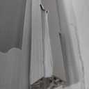 DIYHD 72X96in Interior Double White Accordion Door for Big Opennings,Bi Folding Closet Door, Includes Mounting Hardware, Handle, Latch, Doors Close Middle