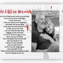 CAIFZ As I Sit in Heaven Memorial Picture Frame Gift for Loss of Loved One, Gift for Sympathy Wooden Photo Frame, 4x6 inch Photo, 2 Pack
